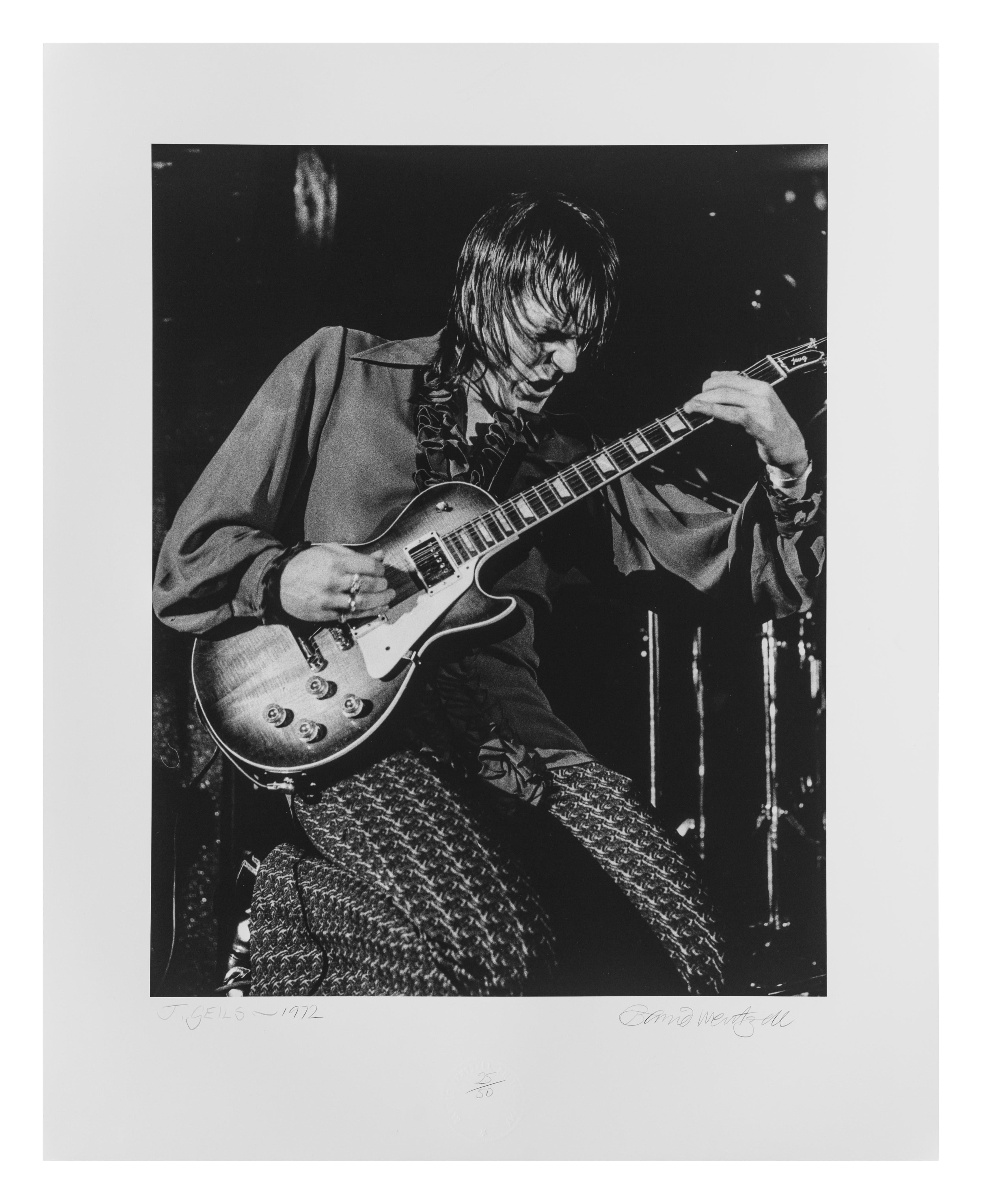 Barrie Wentzell Black and White Photograph - J Geils 
