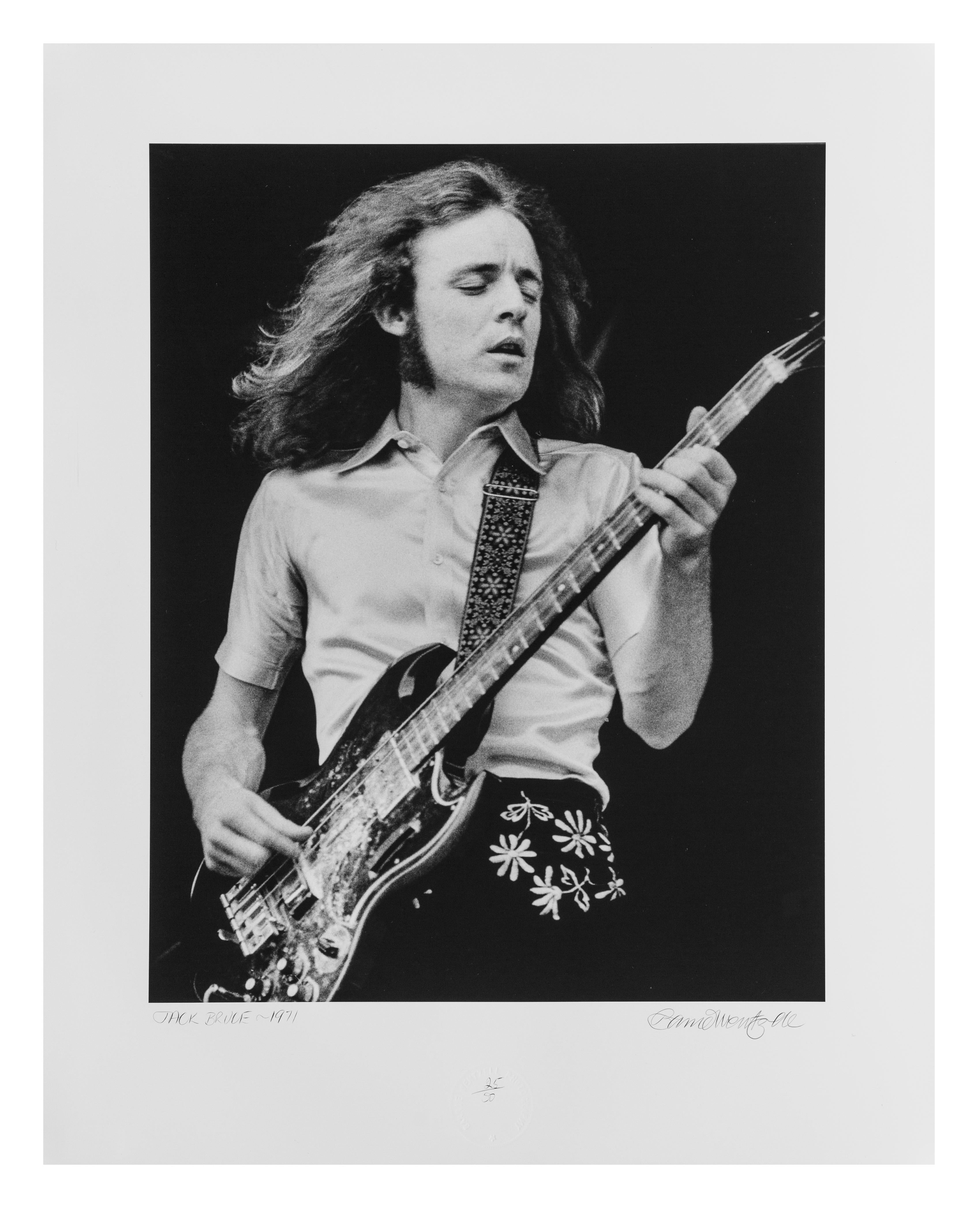Barrie Wentzell Black and White Photograph - Jack Bruce 