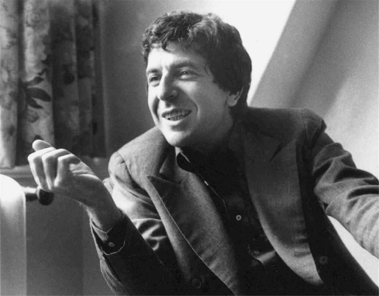 Barrie Wentzell Black and White Photograph - Leonard Cohen, Chelsea, London, 1974