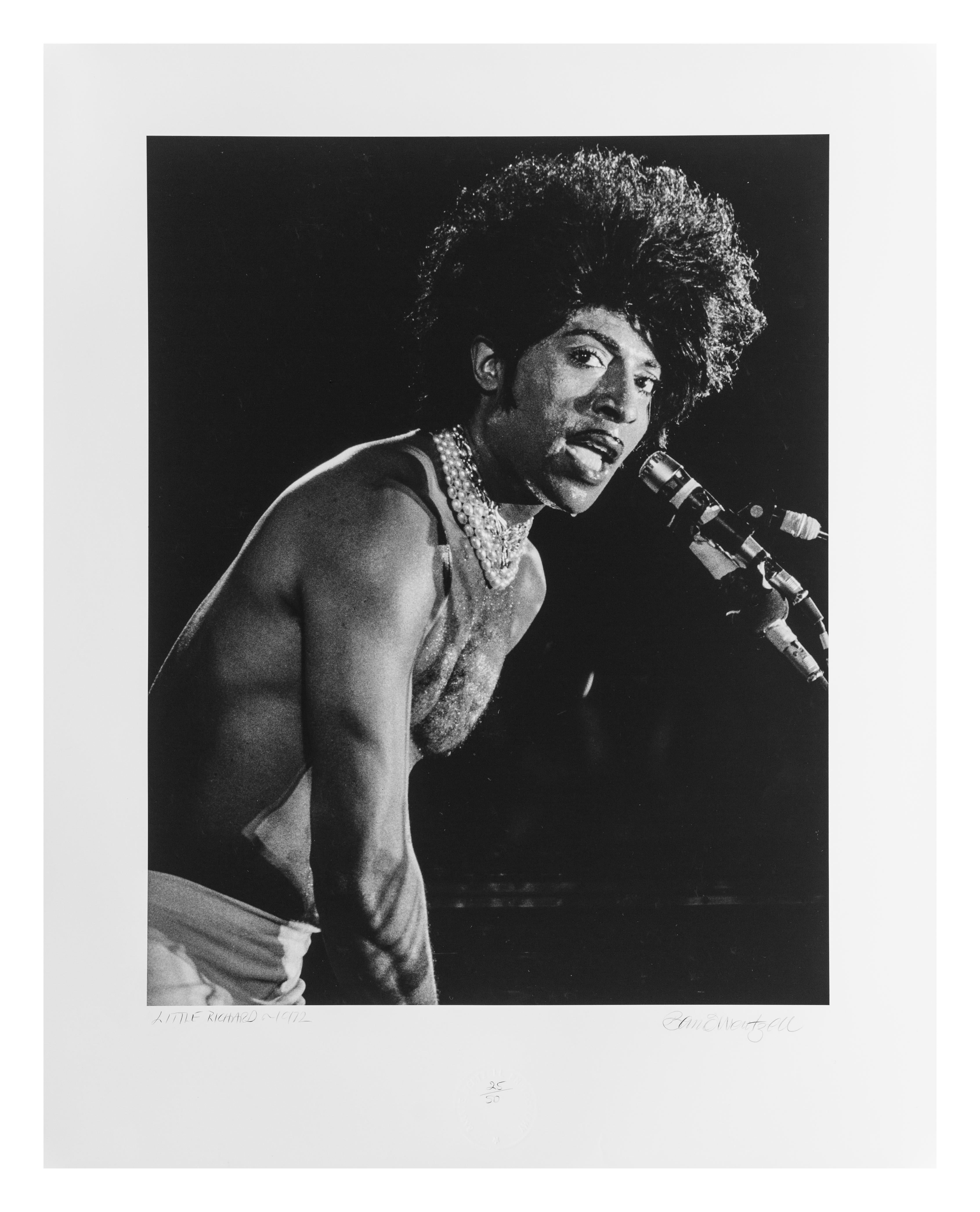 Barrie Wentzell Black and White Photograph - Little Richard 