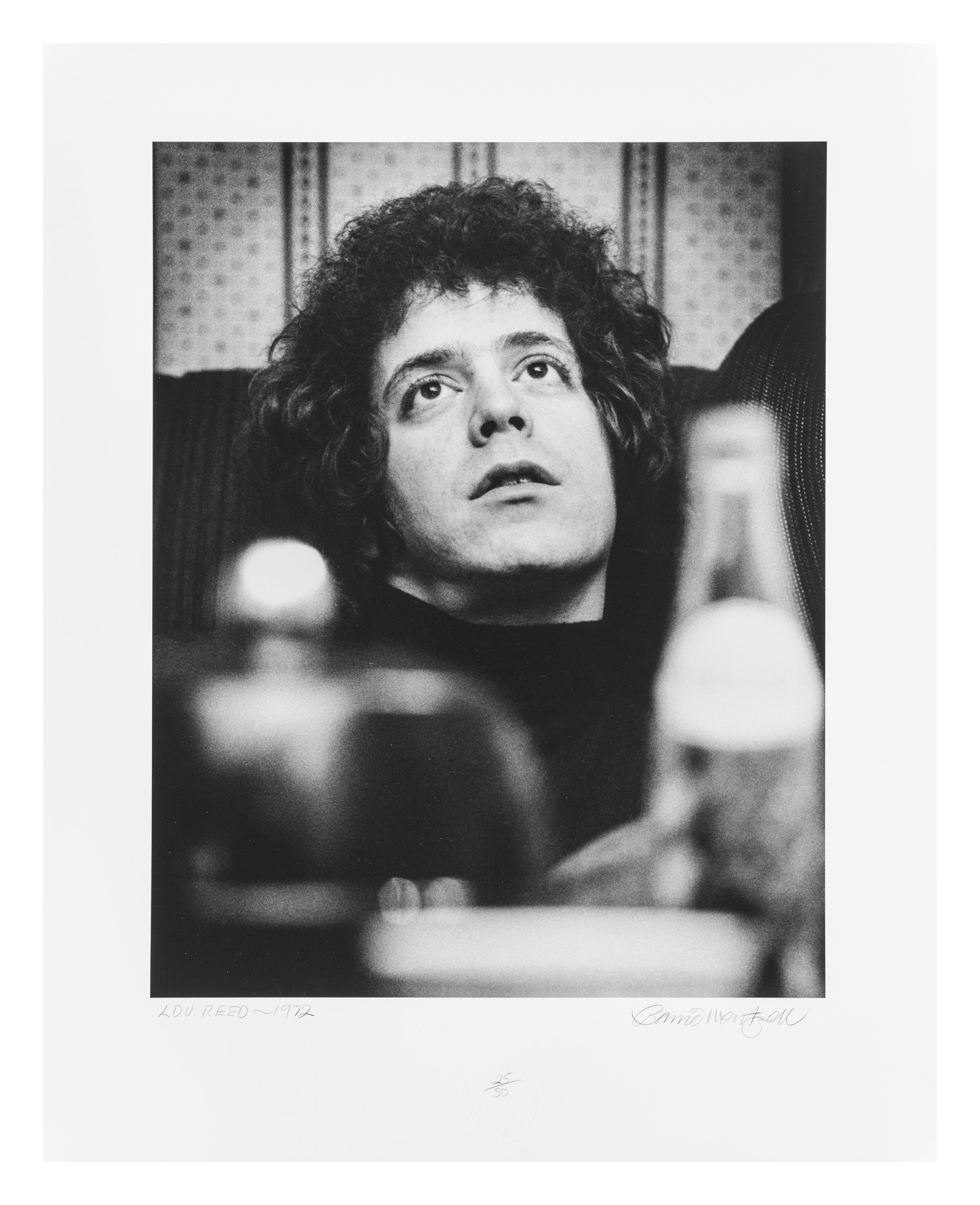 Barrie Wentzell Black and White Photograph - Lou Reed