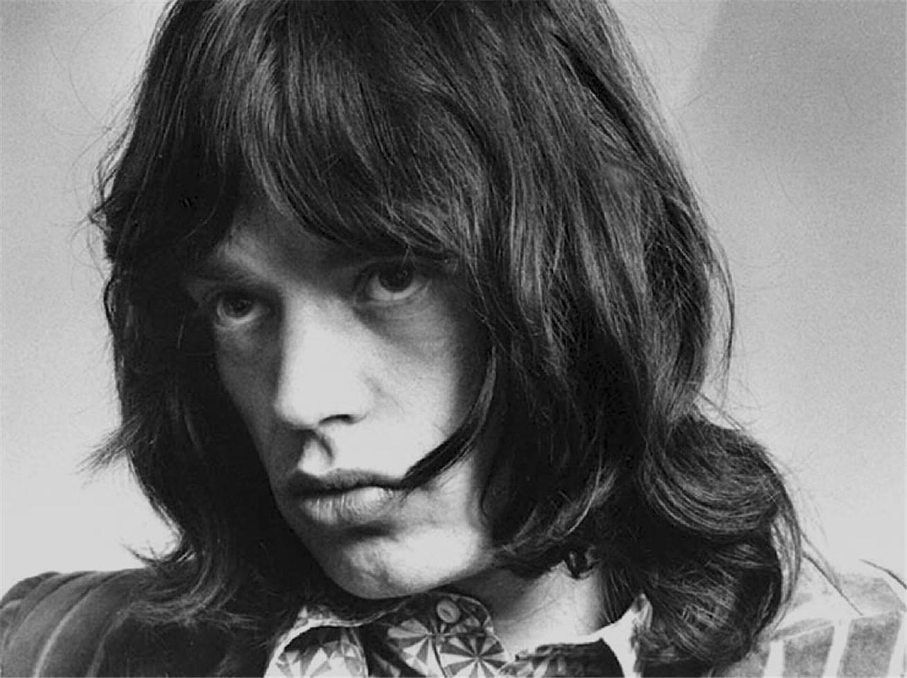 Barrie Wentzell Portrait Photograph - Mick Jagger, Stones Office, Mayfair, London, 1968