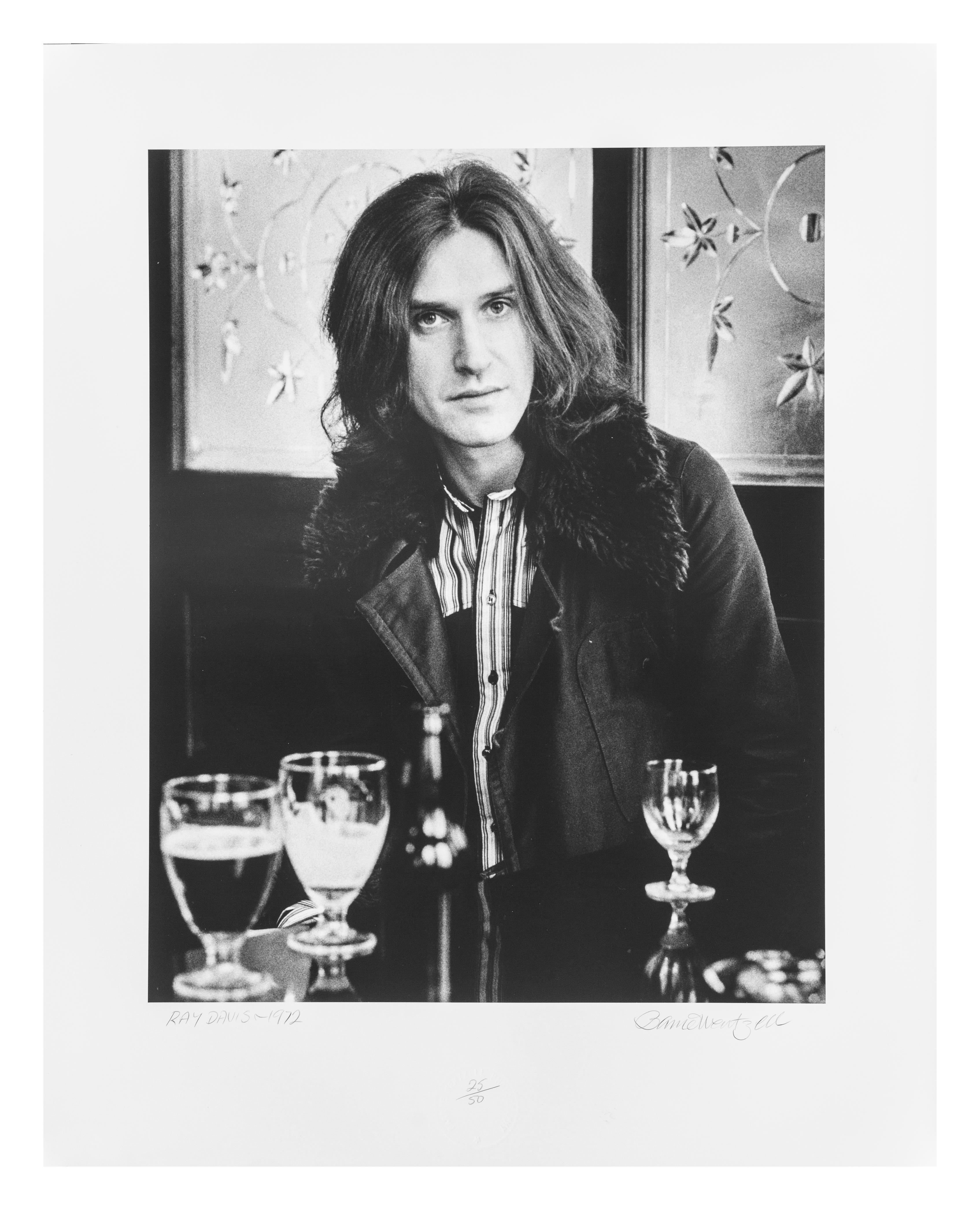 Barrie Wentzell Black and White Photograph - Ray Davies 