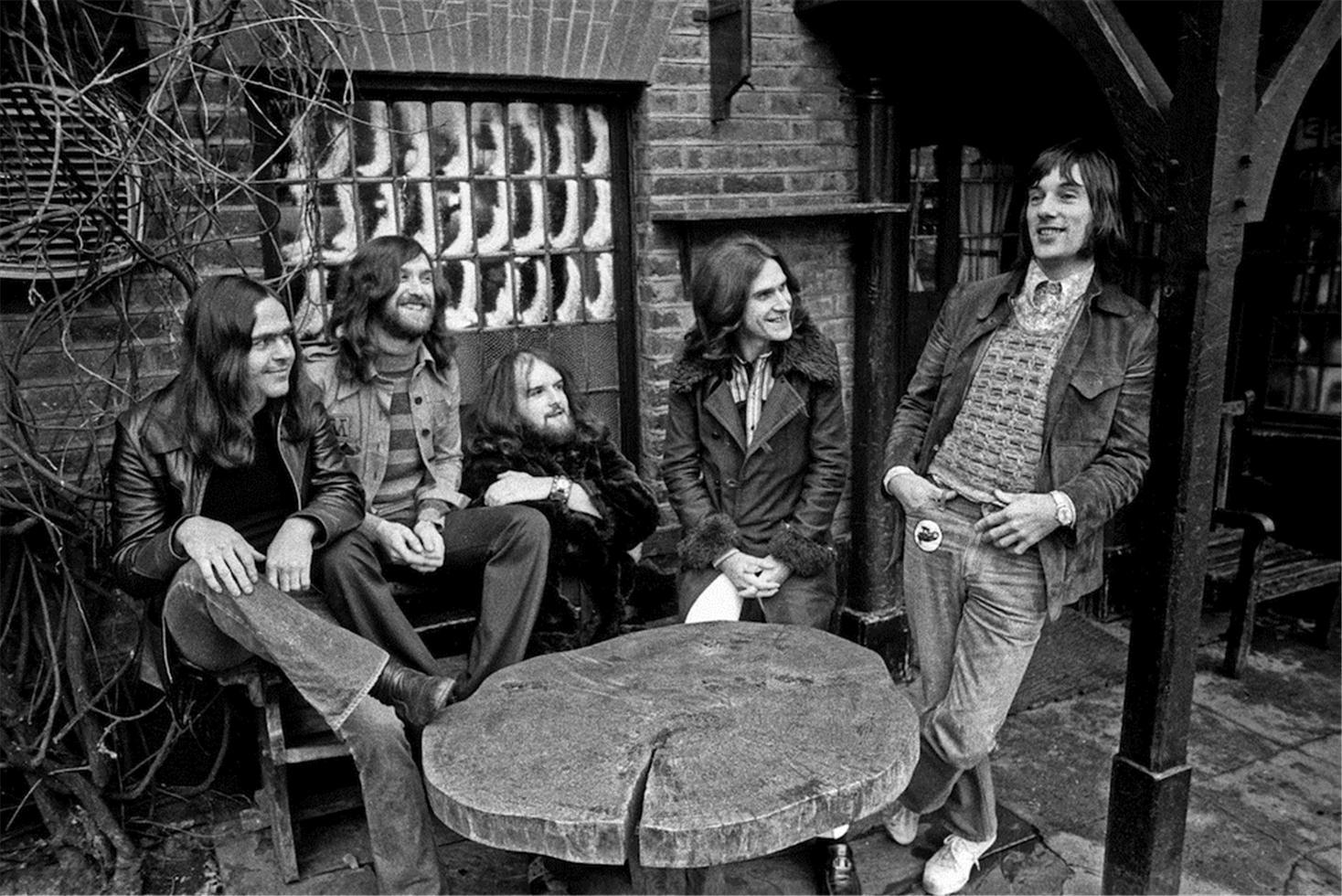 Barrie Wentzell Black and White Photograph - The Kinks, 1972