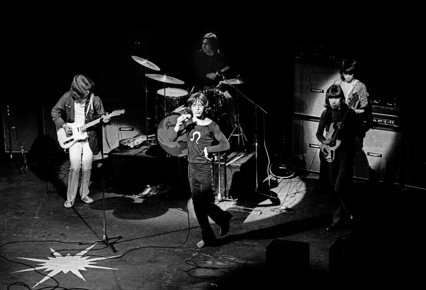 Barrie Wentzell Black and White Photograph - The Rolling Stones, Saville Theater, London, 1970