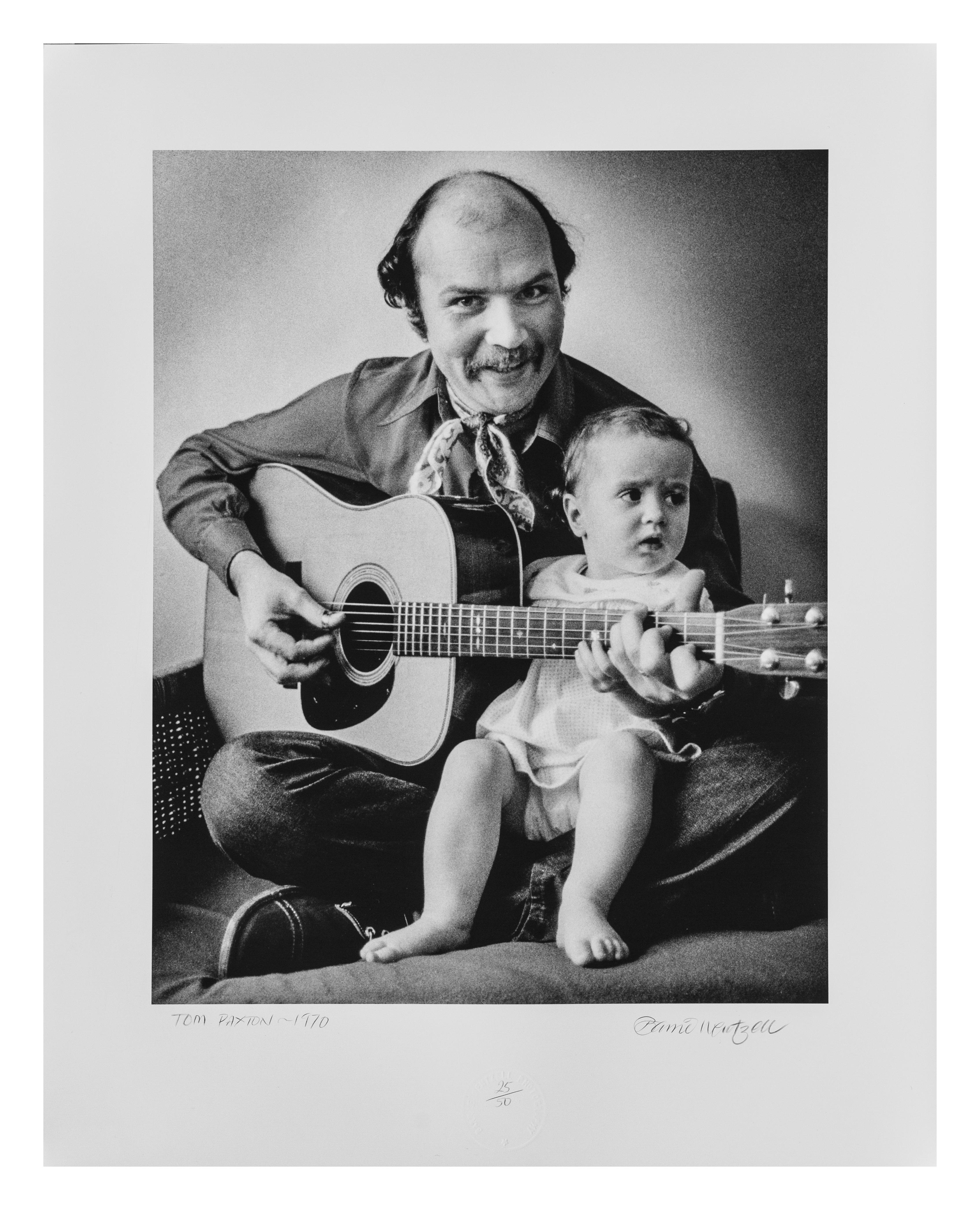 Barrie Wentzell Black and White Photograph - Tom Paxton