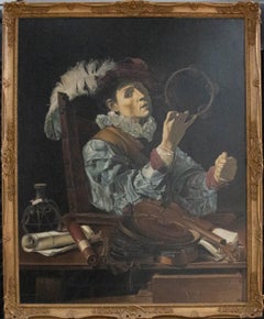 Barrington Bramley after Caravaggio - Contemporary Oil, A Musician (Conjurer)