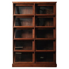 Barrister Style Wooden Glass Cabinet