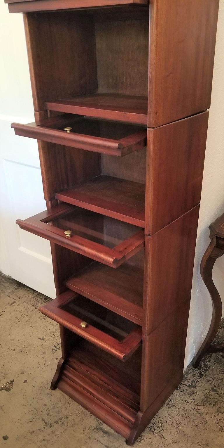 Hand-Crafted Barristers Bookcase of Neat Proportions