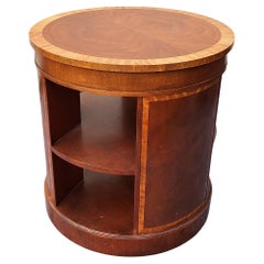 Barristers Side Table by Baker Furniture Mahogany Avodire