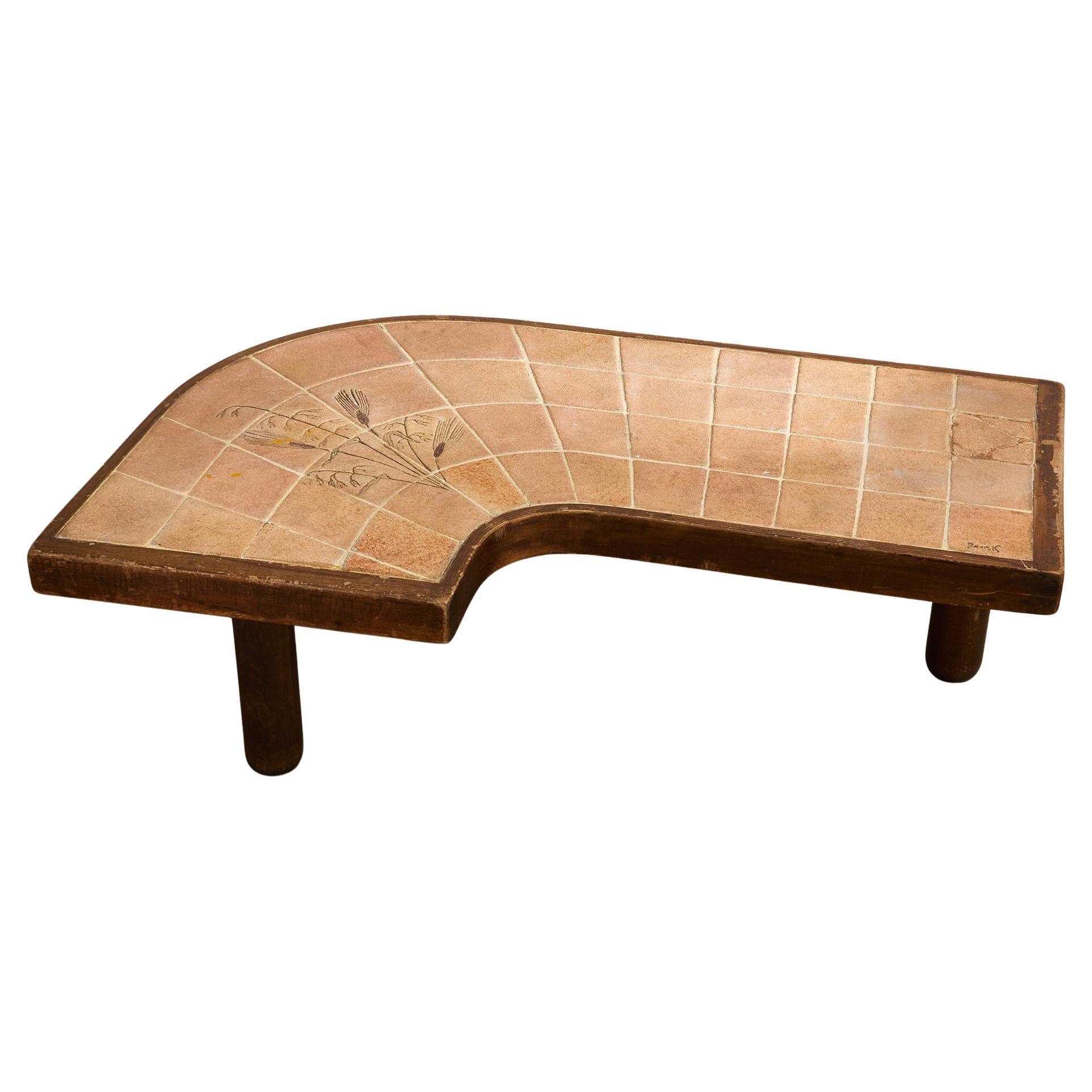 Barrois Ceramic Top Coffee Table in Angle