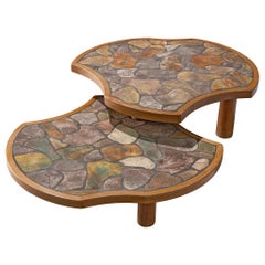 Barrois Coffee Table in Stone and Oak
