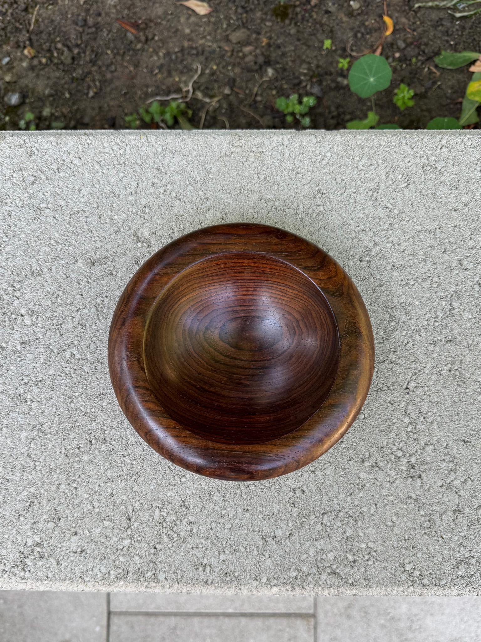 Barry Biesanz Ciotola in legno massiccio di cocobolo lavorata a mano, Costa Rica, 2000 in vendita 1