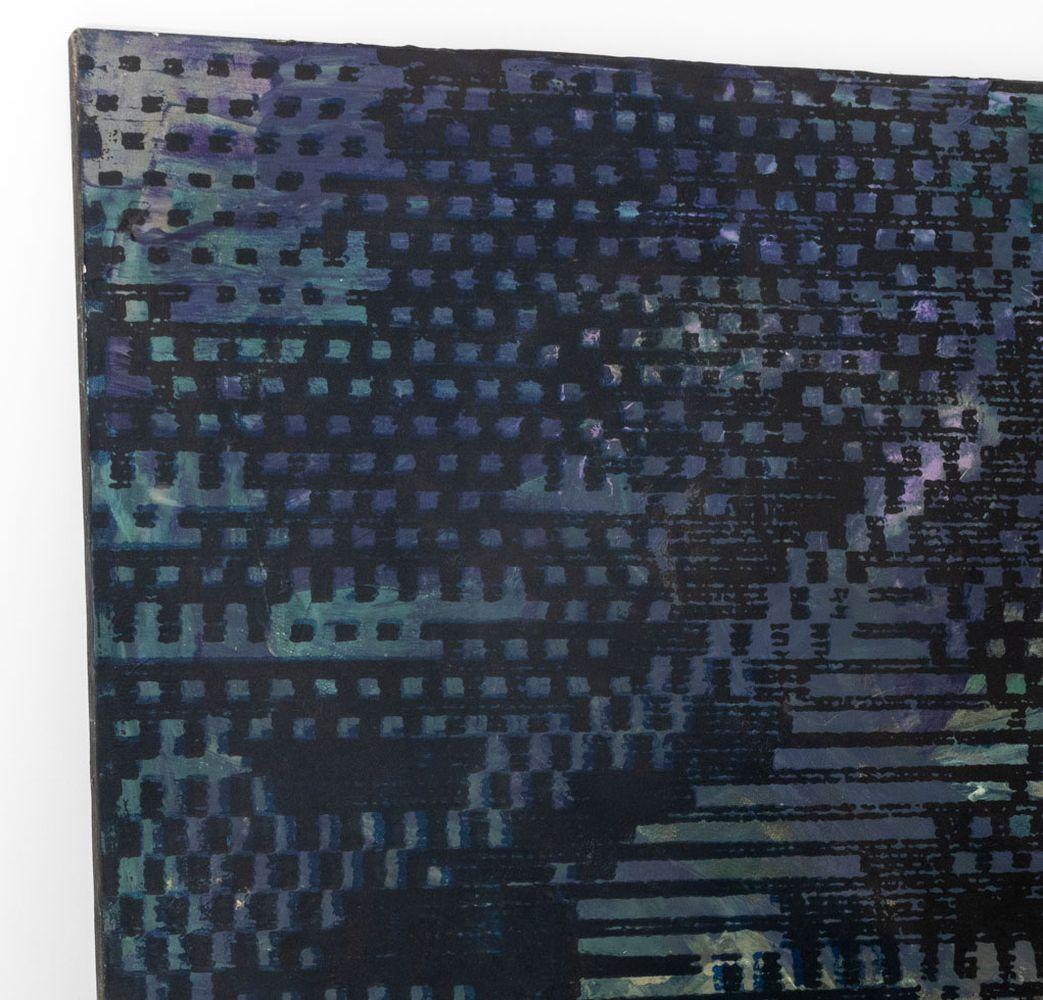 Pixilated Composition - Painting Contemporáneo de Barry Bridgewood