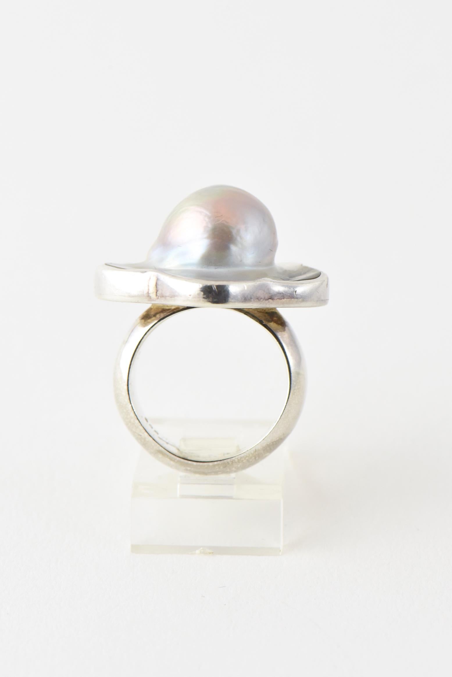 blister pearl ring
