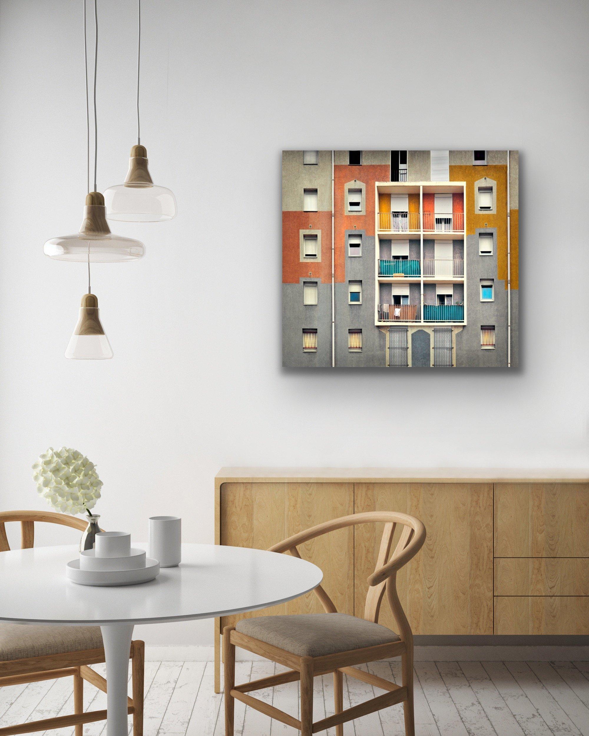 23 Flats by Barry Cawston 120cm x 110cm C-type photograph w/Acrylic Face Mount For Sale 1