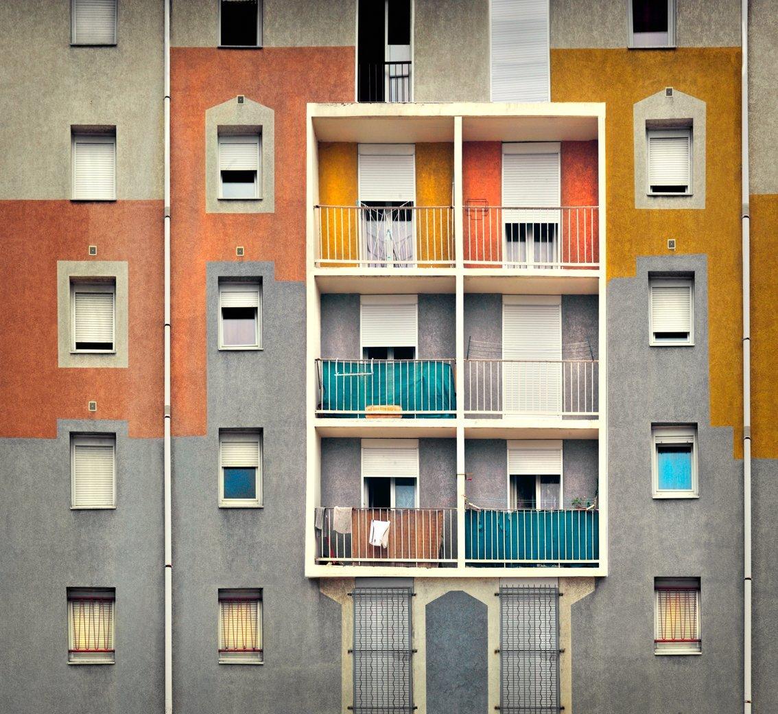 Communal living in Rio de Janeiro
–
High-rise communal living was once seen as a great step forward for mankind.  Cawston’s Tenement series captures the individual within the collective.  By focusing on the repetitive structure it is the anomalies