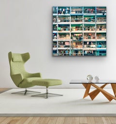 26 Flats-Yangon Washing Lines von Barry Cawston 120x110cm C-Type Photo Print ONLY