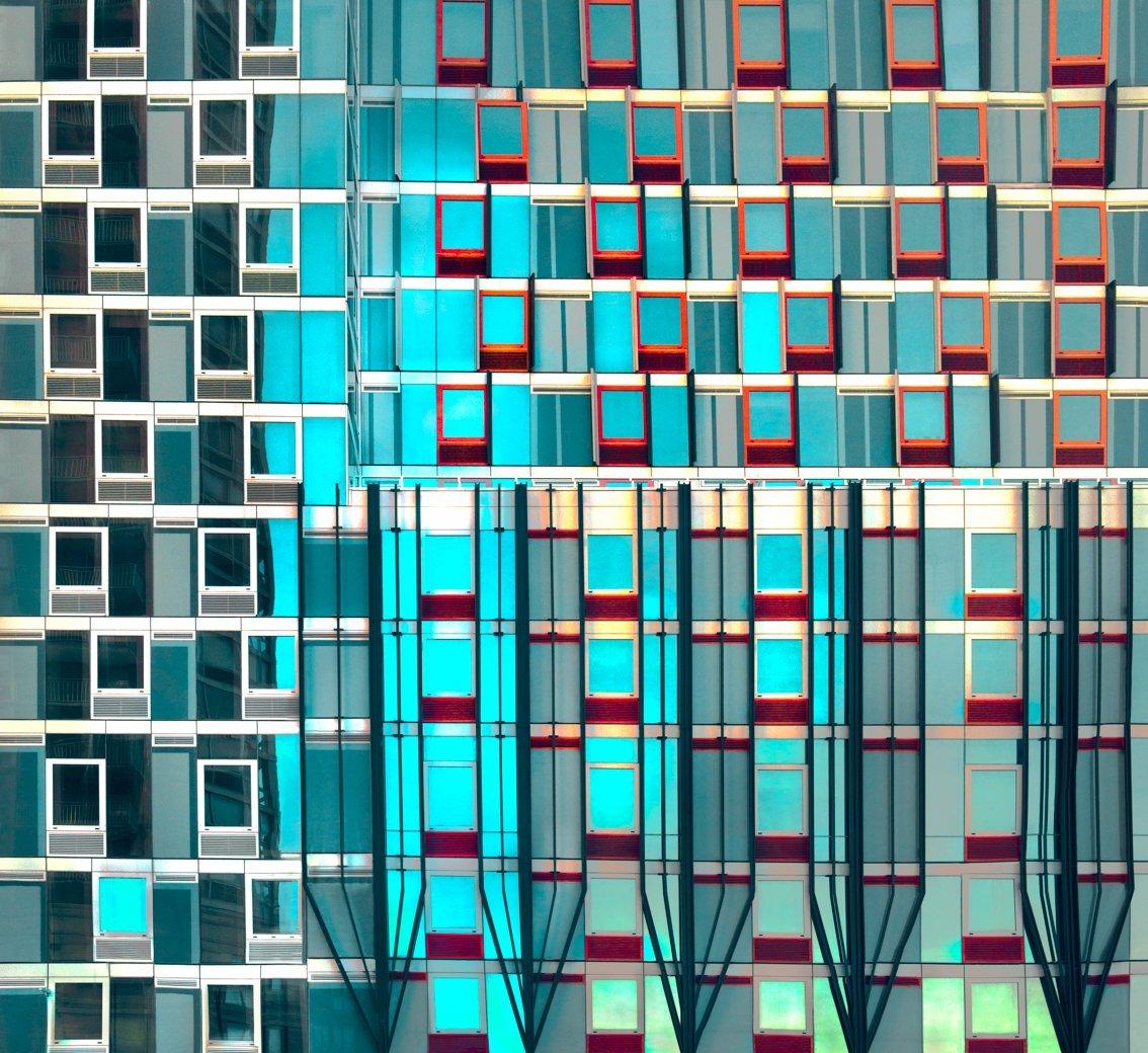 38 Flats in New York City by Barry Cawston 120x110cm C-type w/Acrylic Face Mount