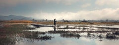 Across the Water by Barry Cawston.  150 x 50cm Panoramic with Acrylic Face Mount