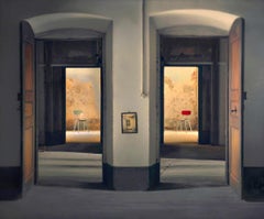 Dreams of a Distant Conversation von Barry Cawston.  120 x 100cm Acrylbeschläge