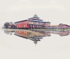 Floating Monastery by Barry Cawston 120 x 100cm photograph w/Acrylic Face Mount
