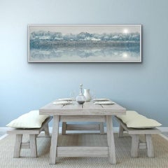 Flooded Fields de Barry Cawston. panoramique de 150 cm de large avec montage à visage en acrylique