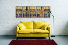 Finestre d'oro di Barry Cawston 200 x 67 cm Stampa panoramica con supporto acrilico per il viso