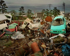 Junkyard Kyushu by Barry Cawston 120 x 100cm photograph with Acrylic Face-Mount