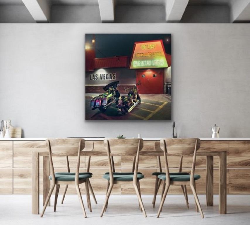 The Last Bar In Vegas. Barry Cawston. Photographic Print with Acrylic Face Mount For Sale 1
