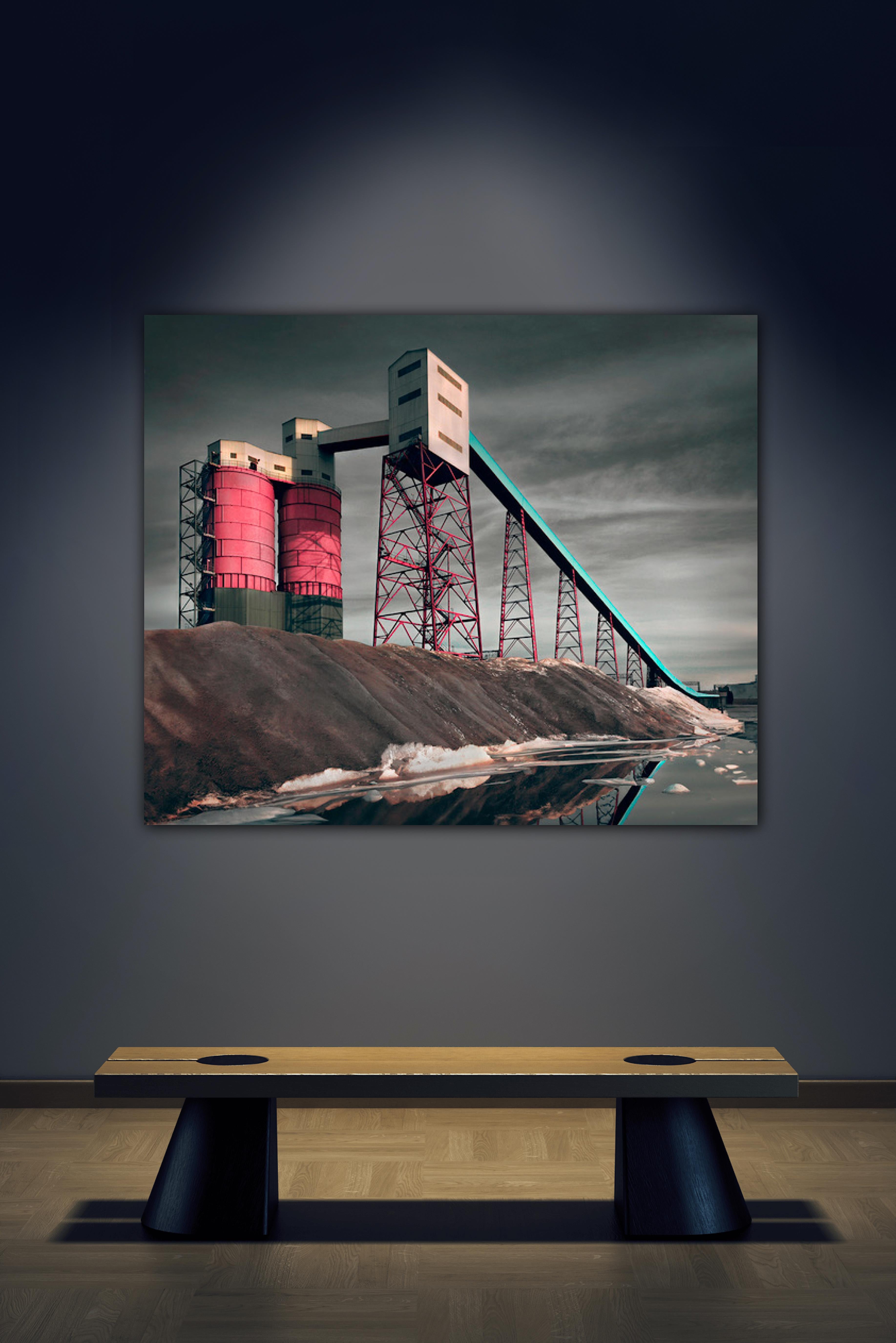 Water Slide by Barry Cawston. 120cm x 100cm C-Type Print with Acrylic Face Mount For Sale 1