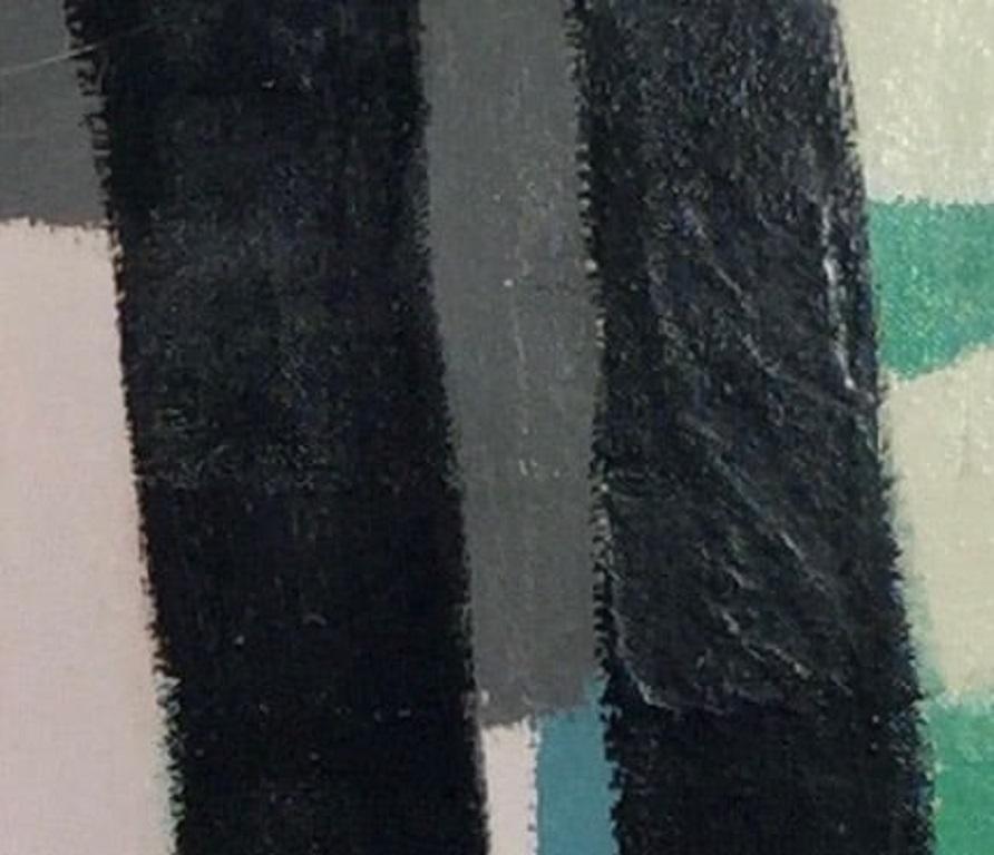 Ohne Titel 09 (Dunkle Streifen), Gemälde von Barry Daniels 1931-2010, um 1960 

Zusätzliche Informationen:
Emaillefarbe auf Karton
Abmessungen: 23 1/4 x 24 3/4 Zoll
59 x 63 cm
(BD009)