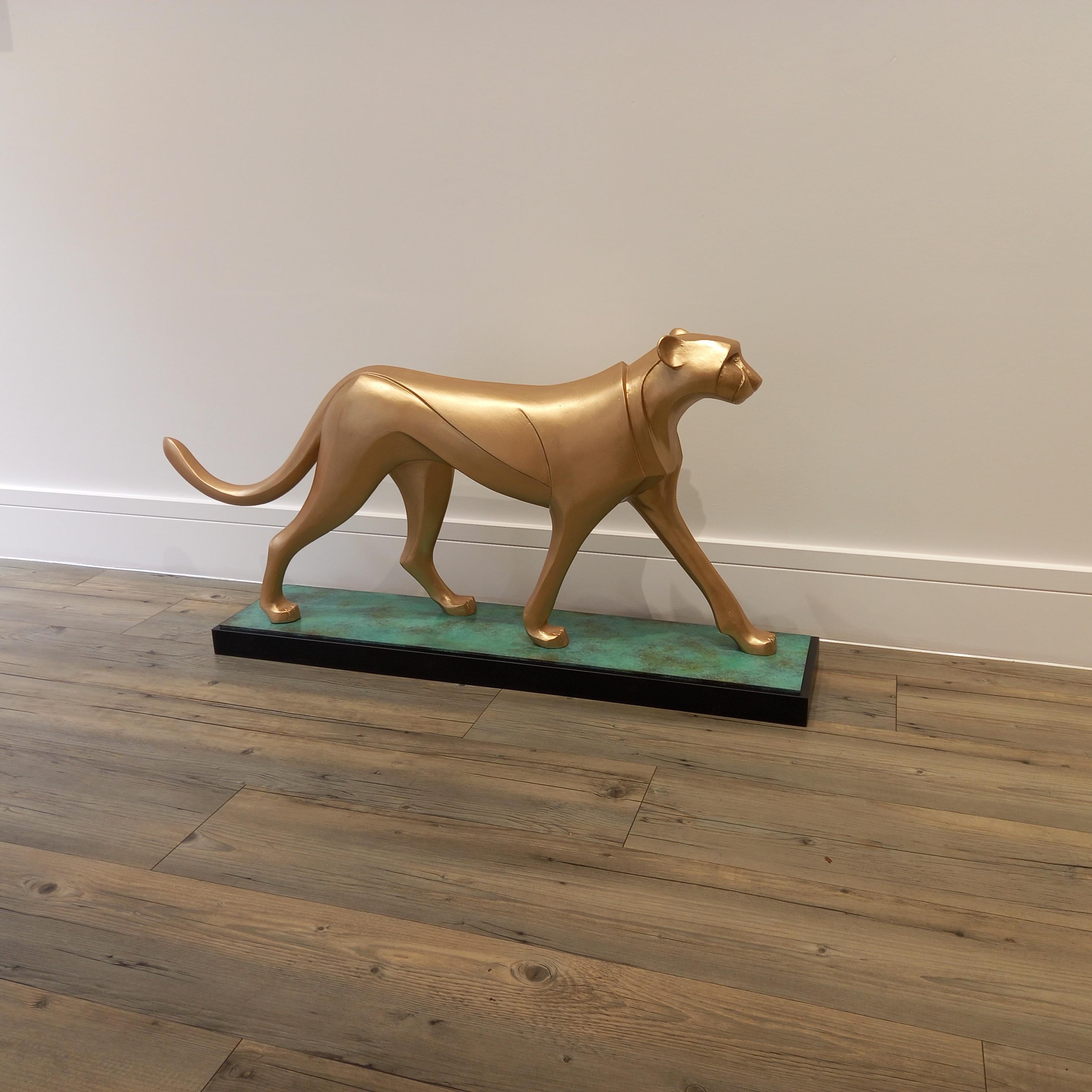 Cheetah - Sculpture by Barry Davies 