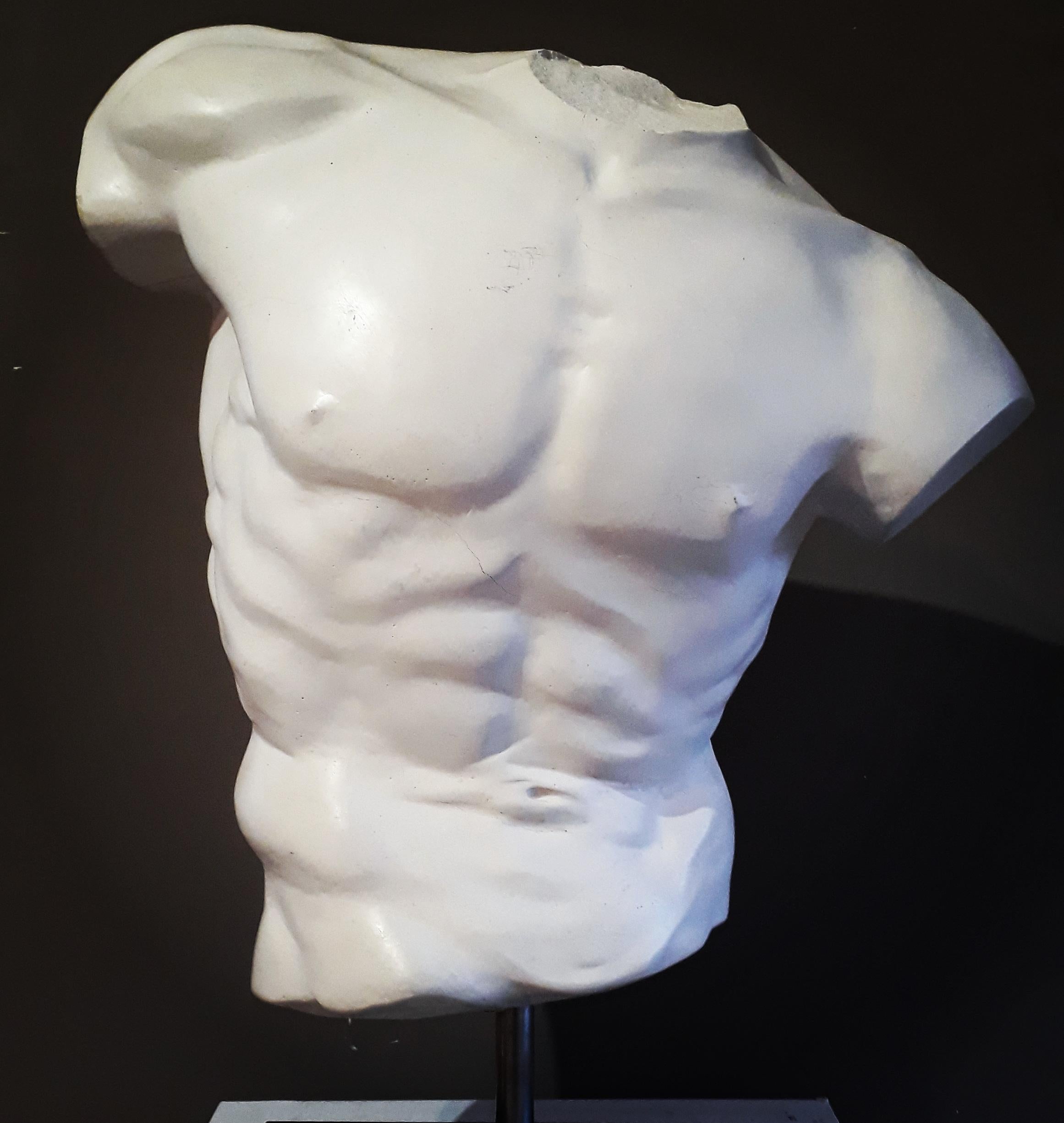 Barry Davies  Figurative Sculpture – Torso des Diskuswerfers