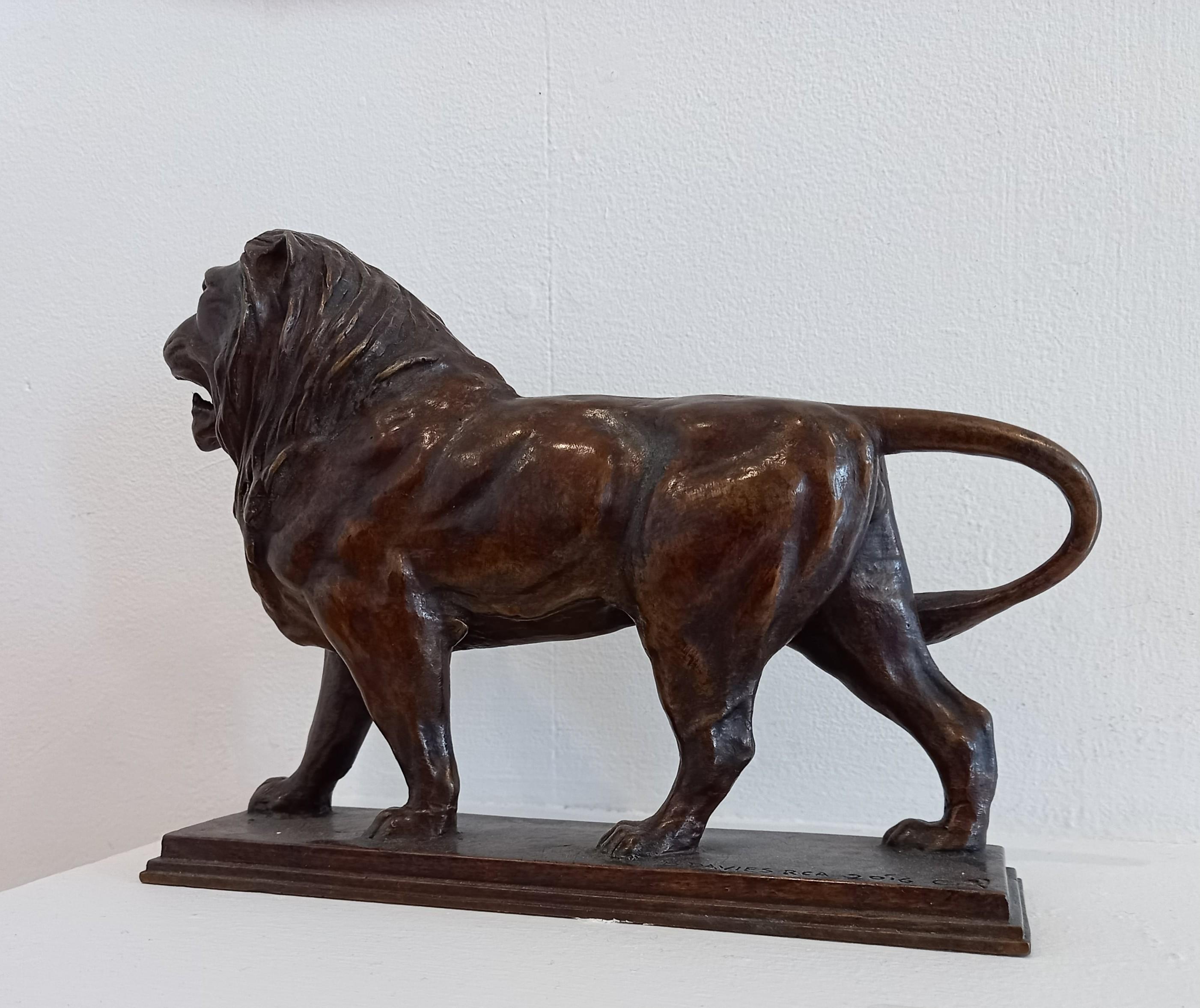 Lion - Sculpture by Barry Davies 