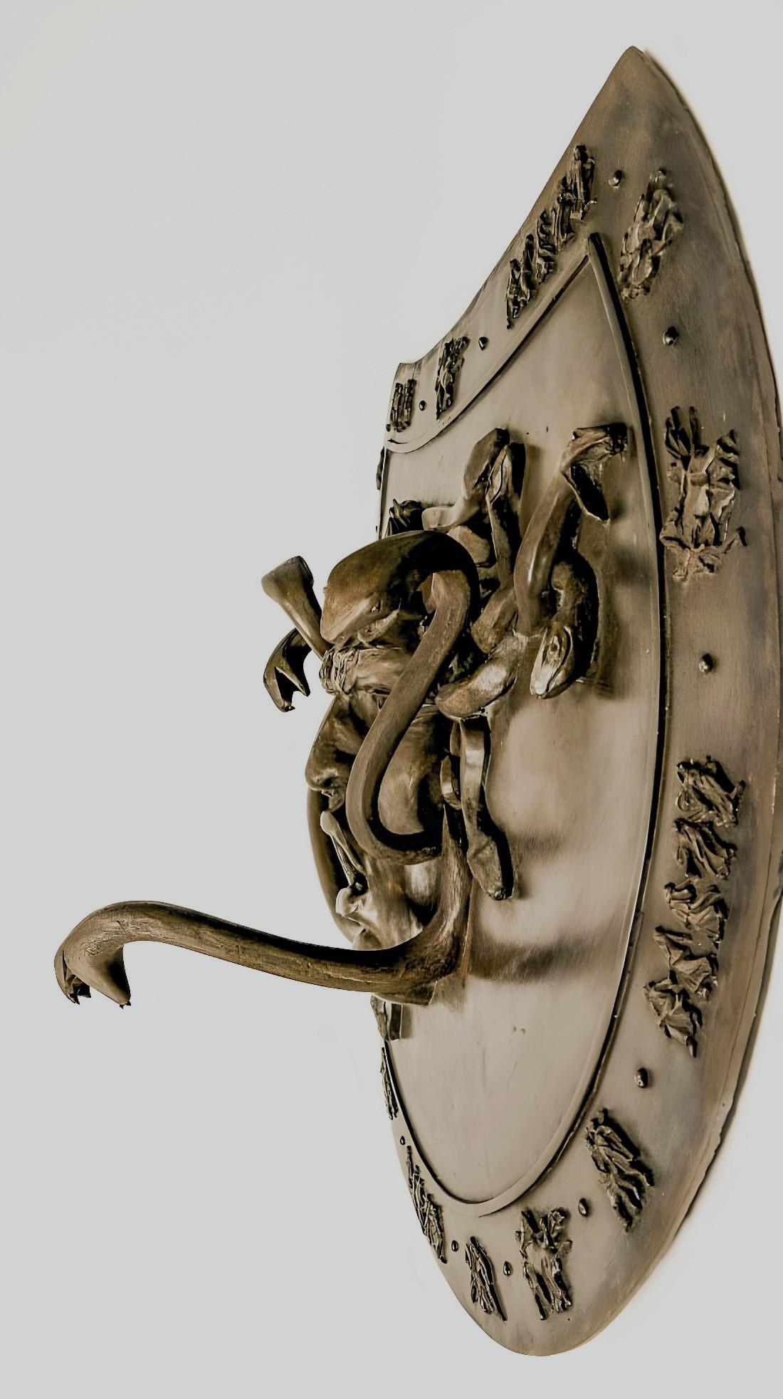 Perseus' shield - Sculpture by Barry Davies 