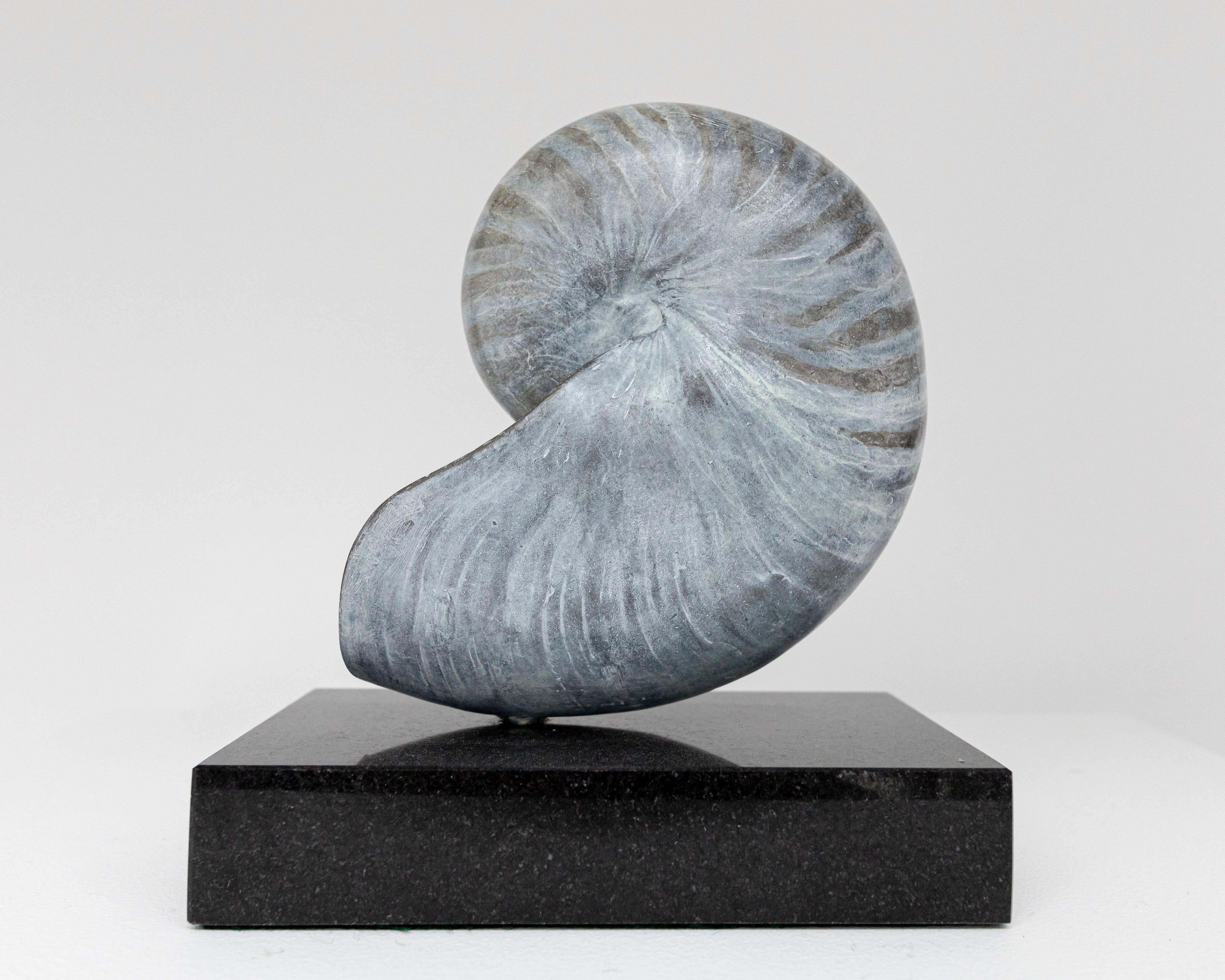 Nautilus - Or Figurative Sculpture par Barry Davies