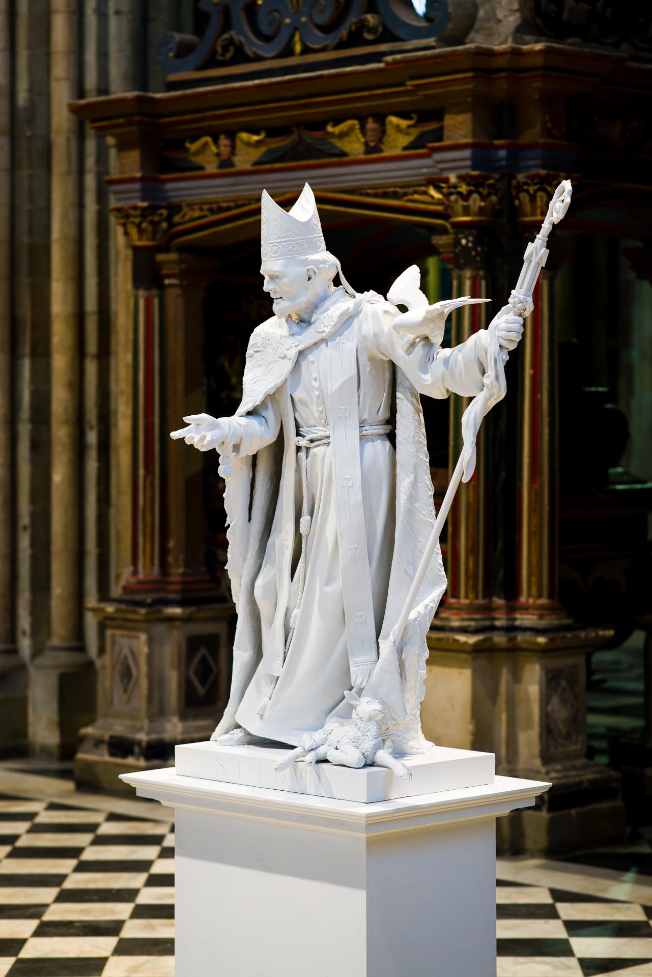Saint David - Sculpture by Barry Davies