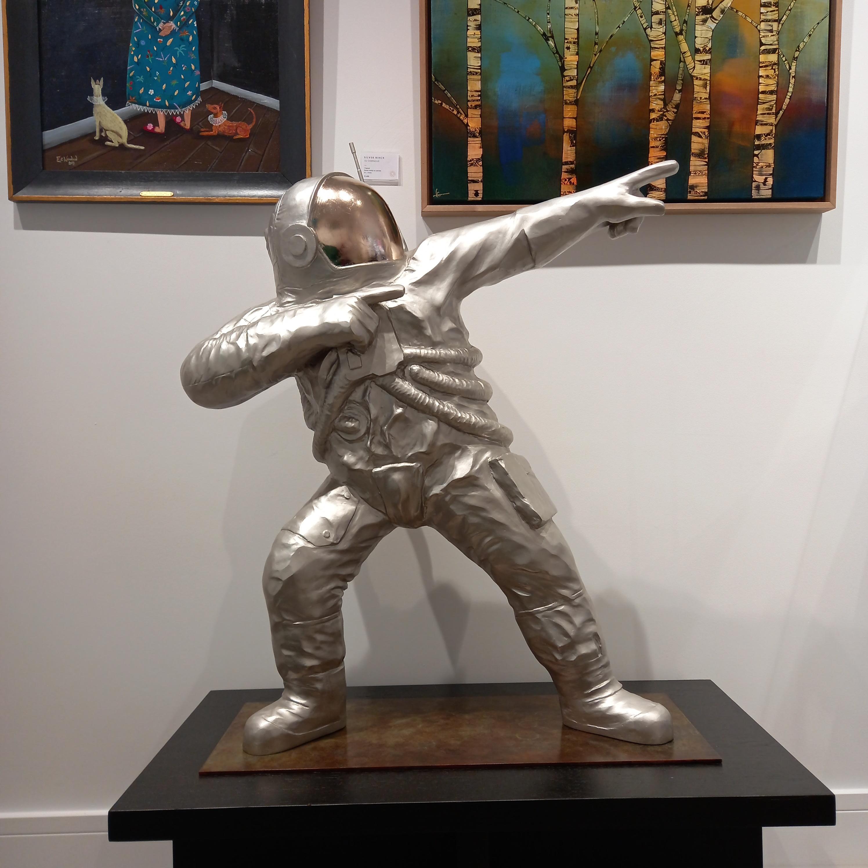 Barry Davies Figurative Sculpture - Space Race