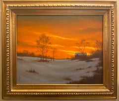 Evening Glory, original Hudson River School impressionist landscape