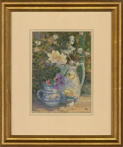 Barry Edward Paine (b.1932) - 2000 Oil, Flower Vases