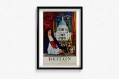 1961 original poster by Barry Evans Charles II - St Paul's Cathedral in London