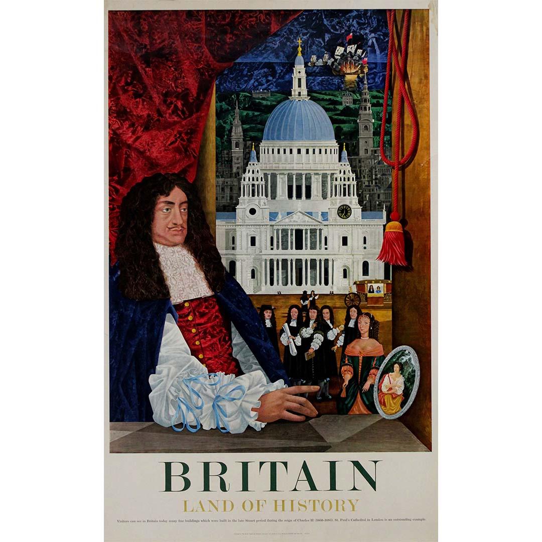1961 original poster by Barry Evans Charles II - St Paul's Cathedral in London