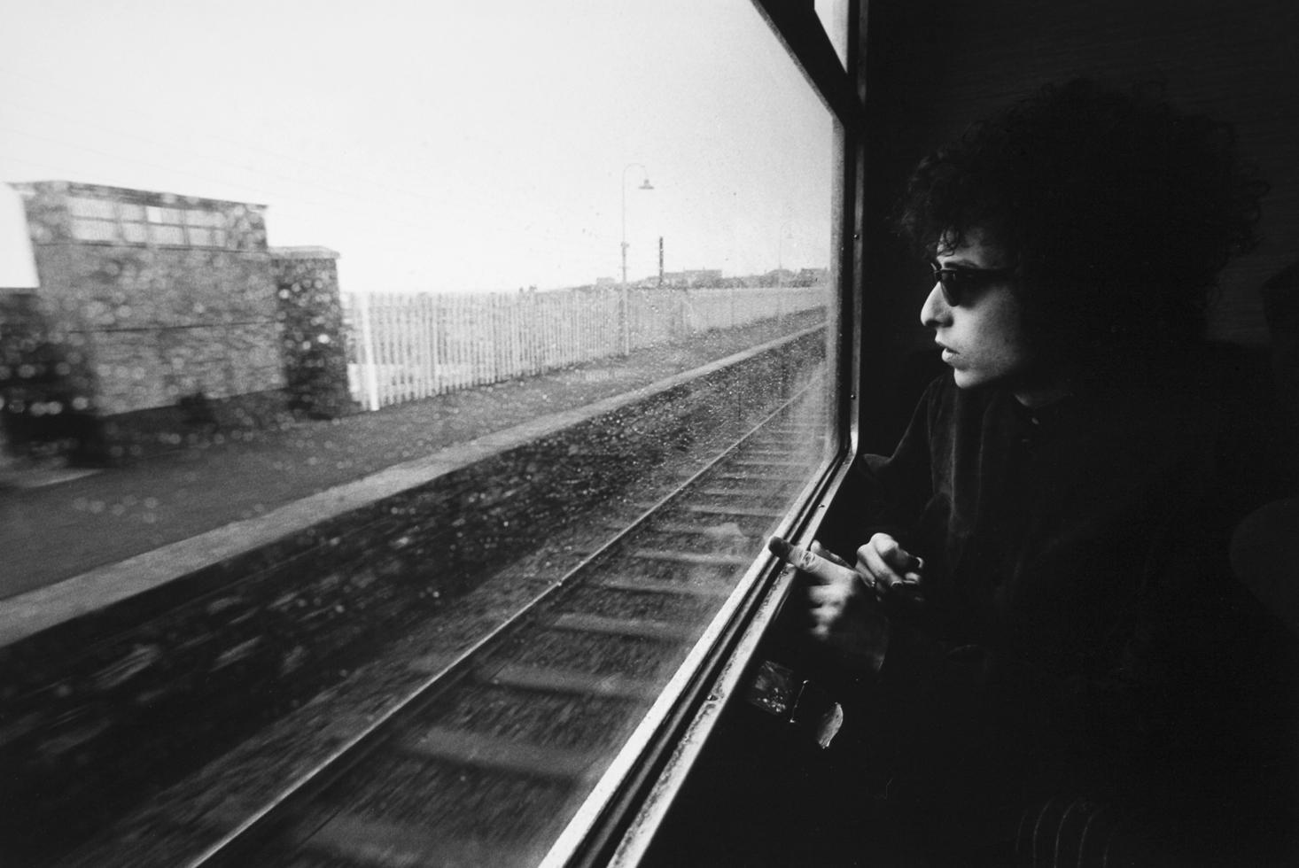 Barry Feinstein Black and White Photograph - Bob Dylan, 1966