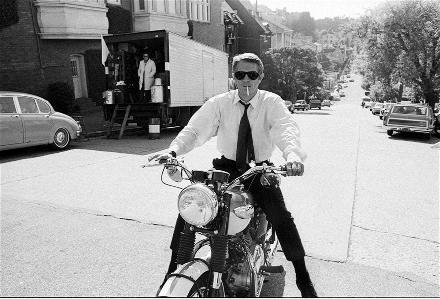 Barry Feinstein Black and White Photograph - Steve McQueen, Bullitt, 1968