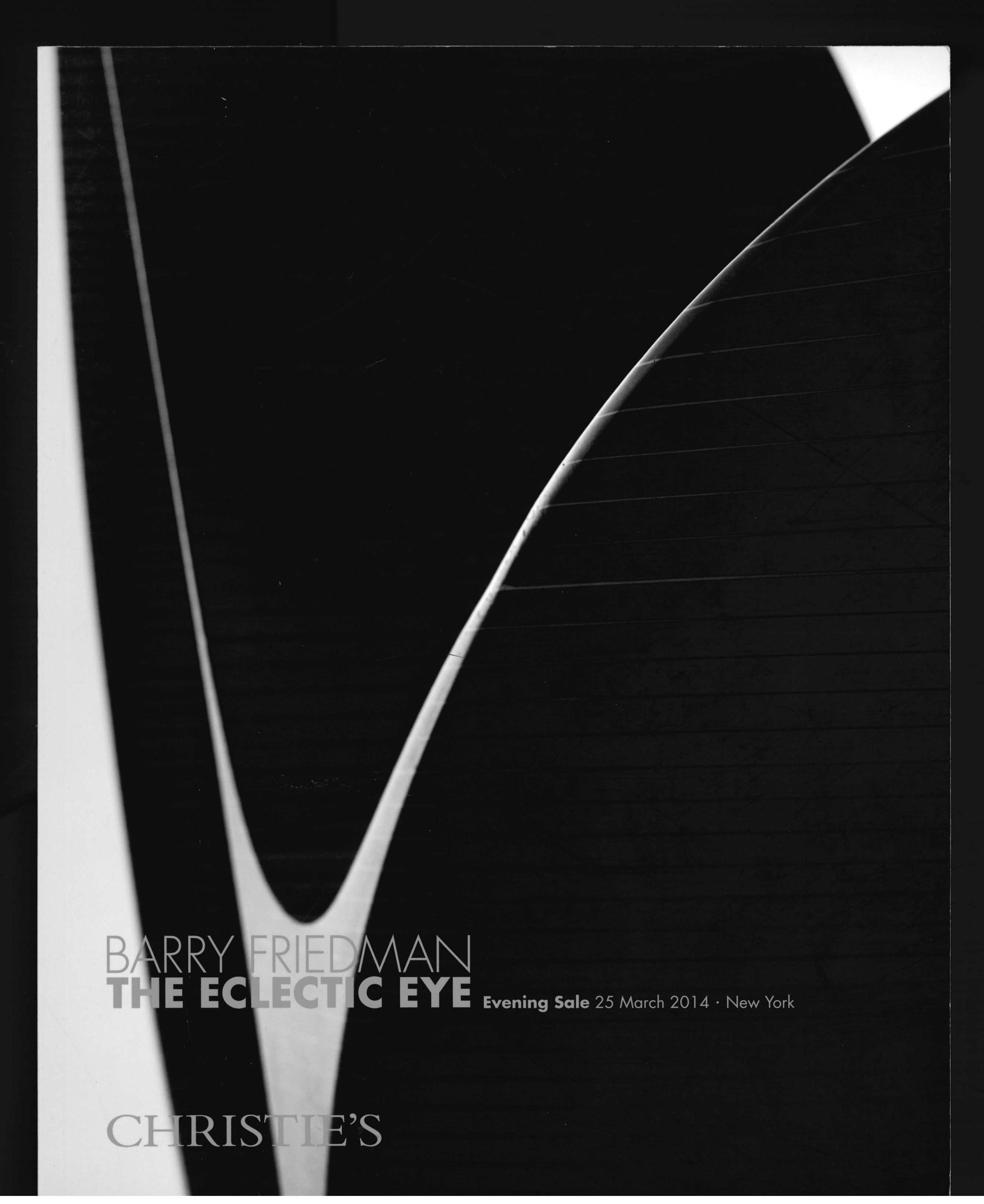 Barry Friedman: The Eclectic Eye, Set of 4 Christie's Sale Catalogues (Book) For Sale 3