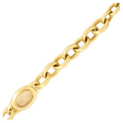 Barry Kieselstein Bracelet à larges maillons en or 18 carats avec diamants de 0,6 carat
