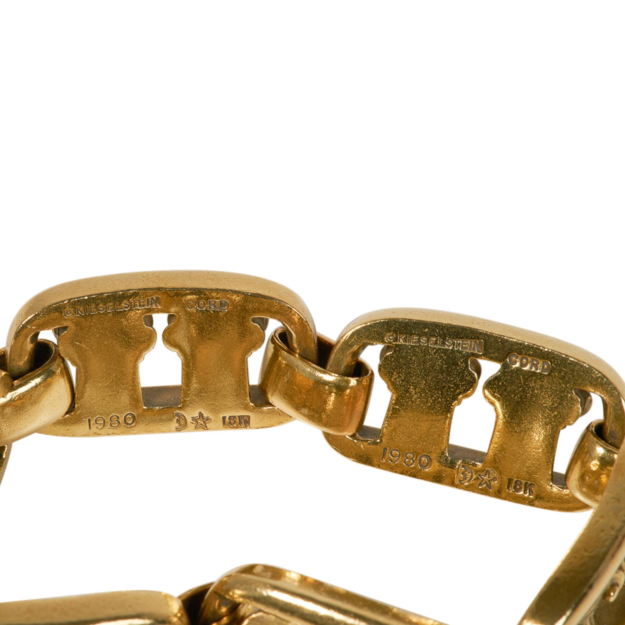 Barry Kieselstein-Cord 18 Karat Column Bracelet Gold For Sale 3