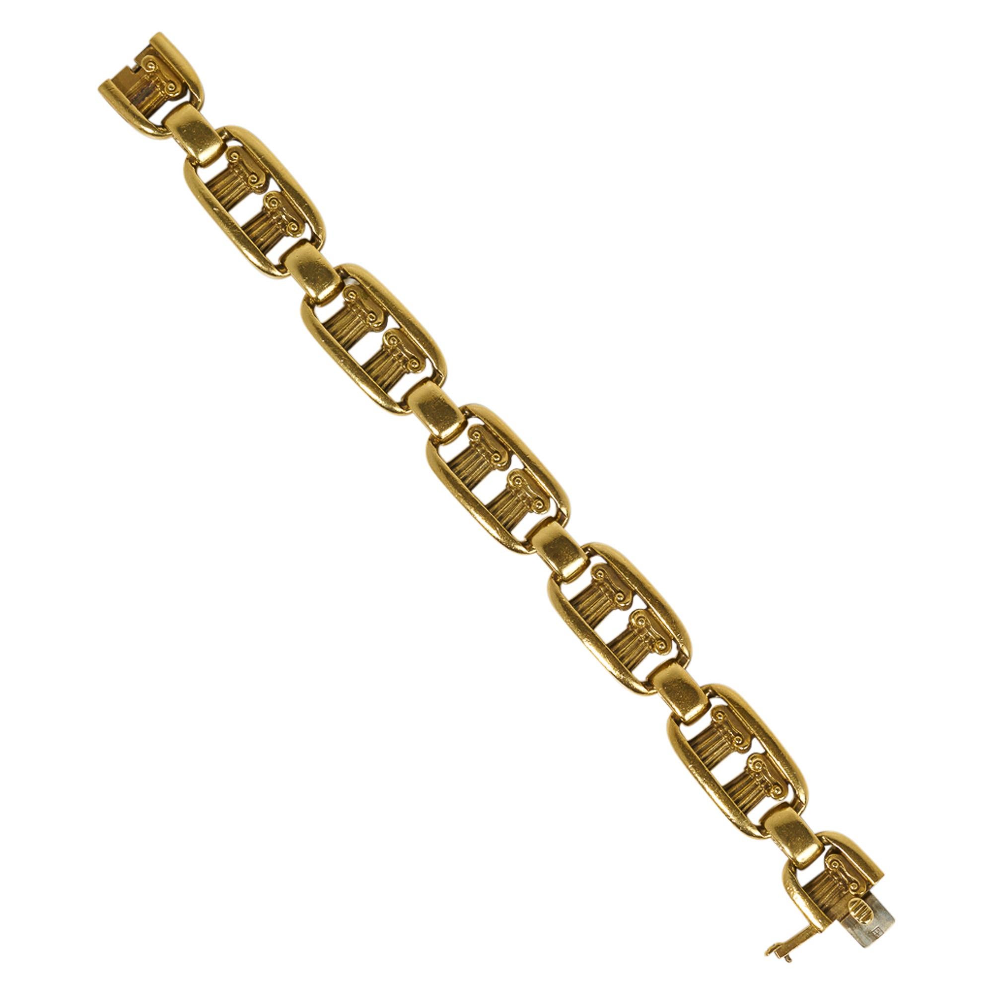Women's Barry Kieselstein-Cord 18 Karat Column Bracelet Gold For Sale