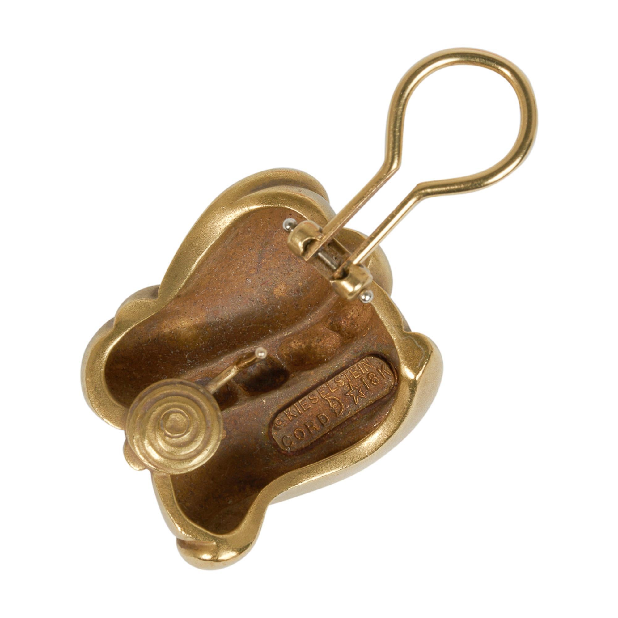 Barry Kieselstein-Cord 18 Karat Gold Vintage-Ohrringe mit Schnörkeln im Angebot 2